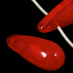 16mm Red Opal Teardrop-General Bead