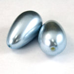 26mm Arctic Blue Pear Drop-General Bead