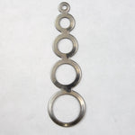 45mm Steel Descending Circles Dangle-General Bead