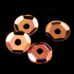 4mm Metallic Orange Cupped Sequin-General Bead