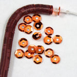 4mm Metallic Orange Cupped Sequin-General Bead
