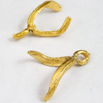 20mm Gold Two Prong Glue-On Bail-General Bead