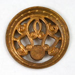 30mm Antique Brass Scrollwork Art Nouveau Steampunk Medallion #2367-General Bead