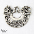 25mm Antique Silver Ethnic Hoop-General Bead