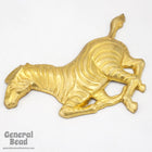 75mm Raw Brass Running Zebra (2 Pcs) #3750-General Bead