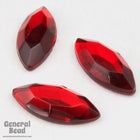 7mmx 15mm Ruby Navette (4 Pcs) #3887-General Bead