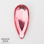 8mm x 18mm Rose Faceted Teardrop (4 Pcs) #3896-General Bead
