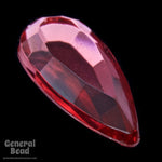 8mm x 18mm Rose Faceted Teardrop (4 Pcs) #3896-General Bead