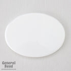 27mm x 35mm White Oval Blank (2 Pcs) #3960-General Bead