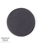 27mm Opaque Matte Black Circle Blank (2 Pcs) #UP579-General Bead