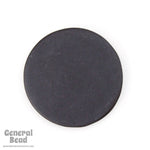 27mm Opaque Matte Black Circle Blank (2 Pcs) #UP579-General Bead