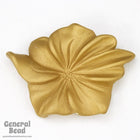 40mm x 50mm Matte Gold Flower-General Bead