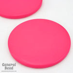 40mm Dark Pink Round Blank (2 Pcs) #4793-General Bead