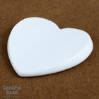 35mm White Heart Blank-General Bead