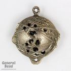 20mm Antique Silver Earth Charm-General Bead