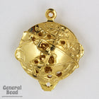 20mm Gold Earth Charm-General Bead