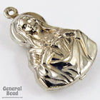 25mm Silver Double-sided Madonna #5500-General Bead