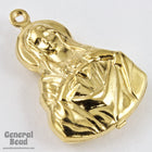 25mm Gold Double-sided Madonna #5501-General Bead