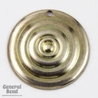 20mm Antique Silver Circle with Concentric Pattern (4 Pcs) #5504-General Bead