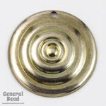 20mm Antique Silver Circle with Concentric Pattern (4 Pcs) #5504-General Bead