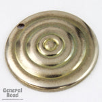20mm Antique Silver Circle with Concentric Pattern (4 Pcs) #5504-General Bead