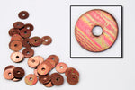 4mm Dark Copper Flat Sequin (1000 Pcs) #6511-General Bead