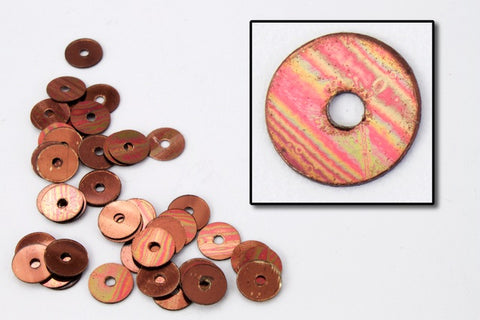 4mm Dark Copper Flat Sequin (1000 Pcs) #6511-General Bead