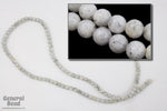 16" 4mm Round Grey Riverstone Strand #SP143-General Bead