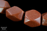 18mm 12 Sided Goldstone Beads #SP45-General Bead