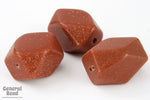 18mm 12 Sided Goldstone Beads #SP45-General Bead