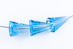 Swarovski 5540 17mm Aquamarine Artemis Cone Bead