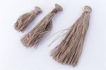 Gray Medium Silk Tassel (1”-1.25”) #TAB018-General Bead