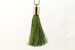 27mm- 30mm Gold and Olive Tassel #TAC012-General Bead