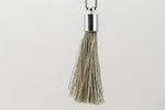 27mm- 30mm Silver and Grey Tassel #TAD009-General Bead