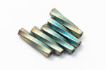 Size 4 Matte Metallic Patina Iris Miyuki Twist Bugle (12 Gm, 125 Gm, 250 Gm) #TBB003-General Bead