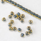 10/0 Denim Lined Champagne AB Miyuki Triangle Seed Bead (20 Gm) #TE1169-General Bead