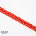 8/0 Opaque Chinese Red Taiwanese Seed Bead-General Bead