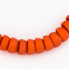 8mm Matte Orange Bead Cap (10 Pcs) #UP005-General Bead