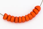 8mm Matte Orange Bead Cap (10 Pcs) #UP005-General Bead