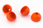 8mm Matte Orange Bead Cap (10 Pcs) #UP005-General Bead