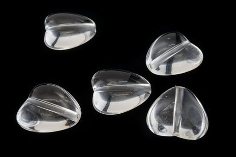 13mm Clear Lucite Heart Bead (4 Pcs) #UP012-General Bead