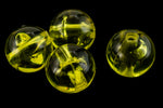 8mm Transparent Yellow Round Bead (10 Pcs) #UP178-General Bead