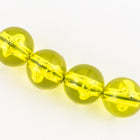 8mm Transparent Yellow Round Bead (10 Pcs) #UP178-General Bead