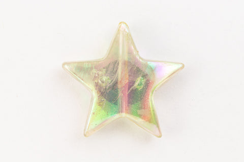 20mm Crystal AB Puff Star (2 Pcs) #UP262-General Bead
