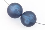18mm Matte Transparent Montana Round Bead #UP272-General Bead
