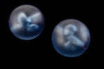 18mm Matte Transparent Montana Round Bead #UP272-General Bead
