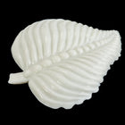 62mm x 78mm Opaque Off White Leaf #UP303-General Bead