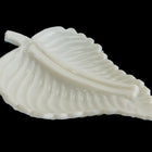 62mm x 78mm Opaque Off White Leaf #UP303-General Bead