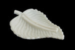 62mm x 78mm Opaque Off White Leaf #UP303-General Bead
