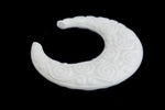 46mm Opaque White Spiral Hoop (2 Pcs) #UP313-General Bead